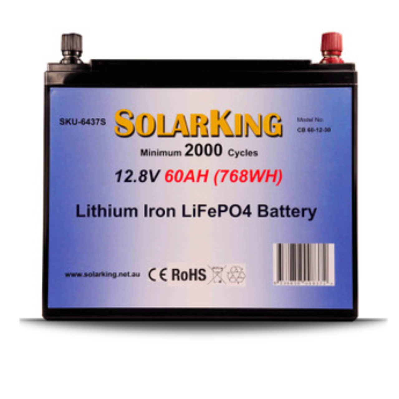 60AH Lithium Iron SolarKing Battery CB-60-12-30